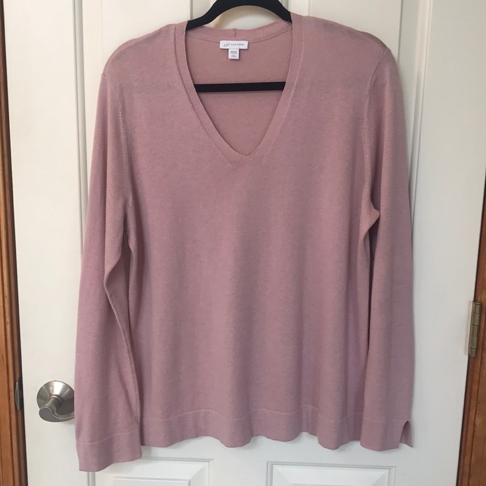 JJill silk/cotton petite sweater